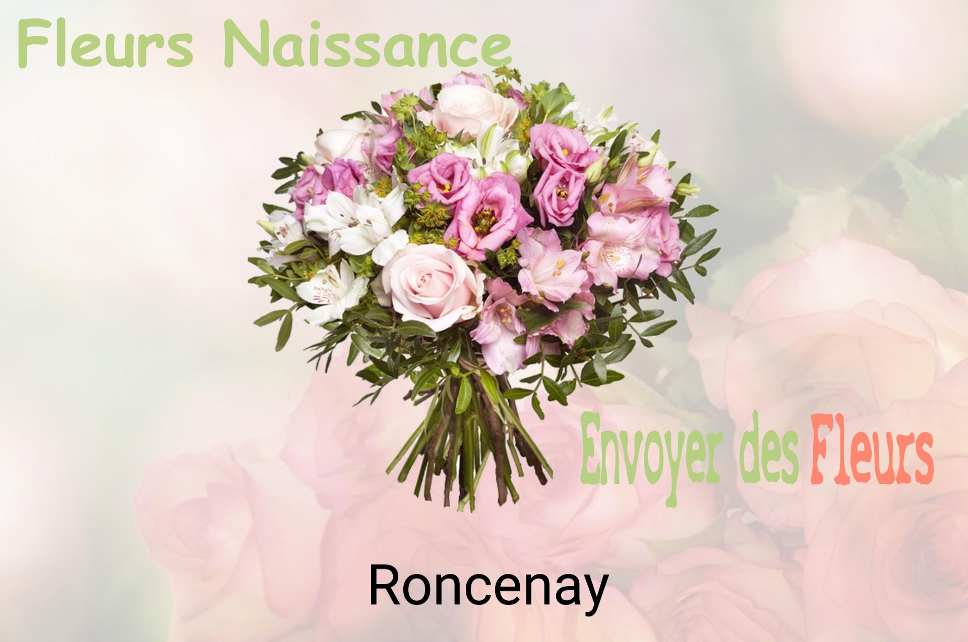 Bouquet de fleurs de naissance livré à Roncenay